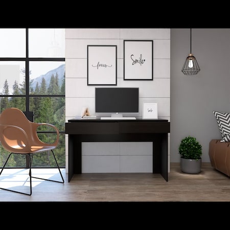 Tuhome 17.7 in. D X 29.5 in. H, 47.3 in. W X Laminate, Black ELW5686